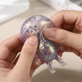 thumbnail image 3 of Squishy Figure Ball, Glitter Filled Fidget Ball, Glitter Filled Squishy Do-Ll Stress Relief Toy, Slow Rising Stretchy Squeeze Fidget Toy for Anxiety Relief, Random Color-1pc, 3 of 6