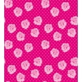 thumbnail image 3 of Ambesonne Hot Pink Duvet Cover Set, Vintage Roses Love Dot, Twin, Hot Pink Pale Pink White, 3 of 3