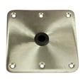 thumbnail image 2 of Springfield Marine Boat Seat Pedestal Base Plate 1620001 KingPin; Square; 7 Inch Length x 7 Inch Width; Non-Threaded; Satin; Stainless Steel Base And Nylon Bushing; ABYC Code H-31 B, 2 of 2
