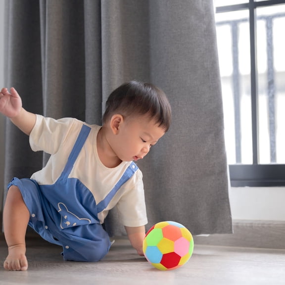 COMPUKAS Multi Plush Ball for Hand-Eye Coordination and Auditory Stimulation 1Set