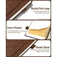 thumbnail image 5 of WEMATE Spiral Password Book with Alphabetical Tabs, Small Password Keeper Book for Seniors – 4.7''x 6'' (Brown), 5 of 9