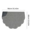 thumbnail image 3 of Door Mat 36" x 24", Half Circle Non Slip Washable Entry Rug, Low Profile Absorbent Doormat for Front Door, Back Door, Entryway, Kitchen – Soft Semicircle Indoor Floor Mat, 3 of 7