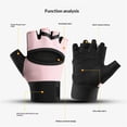 thumbnail image 3 of 1 Pair Essential Training & Weightlifting Gloves, Fingerless Workout Gloves, for Secure Hold and Palm Padding Protection, 3 of 5