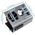 thumbnail image 7 of Byootique Tabletop Hair Iron & Blow Dryer Holder - Salon Appliance Stand w/ 3 Outlets, 7 of 7