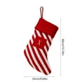 thumbnail image 3 of Beautynvta Christmas Stockings with Initials, Letter X Embroidered Xmas Stockings, Red White Striped Knitted Xmas Stockings for Fireplace Holiday Party Family Decor, 3 of 6