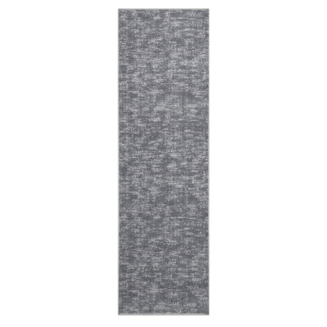 GlowSol 2'3" x 8' Kitchen Runner Rug Modern Soild Runner Rug Machine Washable Indoor Low-Pile No-Slip Rug for Hallway Laundry Room, Gray