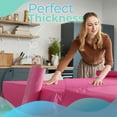 thumbnail image 4 of Exquisite 300 ft. x 40 in. Hot Pink Plastic Tablecloth Rolls - Disposable Table Cover Rolls, 4 of 8