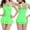Green, variant on Generic Women's One Piece Swimsuit Ruched Retro Swim Dress Modest Tummy Control Bathing Suit Skirt Swimwear