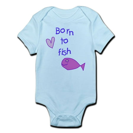 

CafePress - Girls - Born To Fish Body Suit - Baby Light Bodysuit