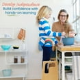 thumbnail image 4 of ECR4Kids Reach-Up 2-Step Stool with Support Handles, Childrens Furniture, Natural, 4 of 10
