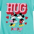 thumbnail image 3 of Disney - Mickey Minnie Hug Xoxo - Toddler & Youth Girls Short Sleeve Graphic T-Shirt, 3 of 5