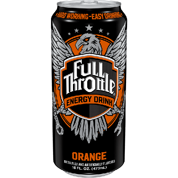 Full Throttle Orange Energy Drink 16 oz Cans Pack of 24