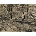 thumbnail image 2 of Henry Lyman Saÿen 18x15 Black Ornate Wood Framed Double Matted Museum Art Print Titled - Arboretum (ca. 1914-1918), 2 of 5