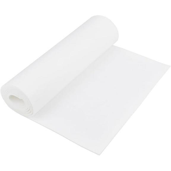 1pc 78.7x15.7inch Felt Roll Floral White Craft Felt Fabric 3mm Thick Nonwoven Felt Roll for DIY Arts & Crafts Patchwork Sewing Deocoration