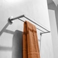 thumbnail image 5 of Double Brushed Nickel Towel Bar, Heavy Duty Use & Scratch Resistant Surface For Universal Placement In Bathroom, Kitchen And More, 60Cm Customizable Length Stainless Steel, 5 of 5
