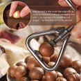thumbnail image 4 of Stainless Steel Nutcracker Nutcracker Tongs Heavy Duty Nutcrackers Walnut Cracker Tongs Metal Nutcracker Opener Tool for Macadamia Nuts, Hazelnuts, Almonds, Pecans, 4 of 5