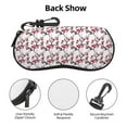 thumbnail image 3 of Vsdgher Cherry Blossoms Sunglasses Soft Case Neoprene Zipper Eyeglass Case, Zipper Portable Spectacle Cases for Men Women, 3 of 6