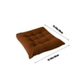 thumbnail image 3 of Holloyiver Thicken Tufted Cushion, Solid Square Seat Cushion Corduroy Chair Pad Pillow Seat, Soft Tatami Floor Cushion for Yoga Meditation Living Room Balcony Office Outdoor, 15.7 x 15.7 Inch, 3 of 8