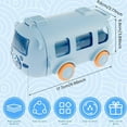 thumbnail image 3 of Uanit Water Cup in Bus Shape for Kids, Cute Portable Drinking Bottle, Kids Tumbler with Lid and Straw - Insulated Travel Mug with Shoulder Strap, Leak-Proof, Cute Cartoon Design, 3 of 9