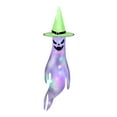 thumbnail image 6 of Vikakiooze 2023 Halloween Decorations Halloween Polyester Ghost Flag Halloween Home Decoration Glowing Ghost Face Wind Flag, 6 of 6