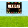 Fiesta Mexican (18" x 24") Yard Sign, Includes Metal Step Stake