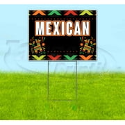 Fiesta Mexican (18" x 24") Yard Sign, Includes Metal Step Stake
