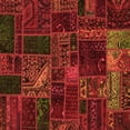 thumbnail image 1 of Ahgly Company Indoor Square Oriental Orange Modern Area Rugs, 6' Square, 1 of 4