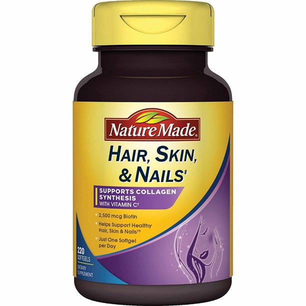 Nature Made Hair, Skin, Nails with Biotin 2500 mcg 220 Softgels