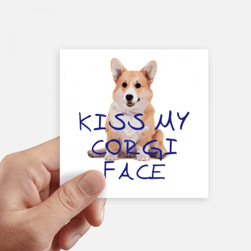Corky Dog Wales Specialty Sticker Square Waterproof Stickers Wallpaper