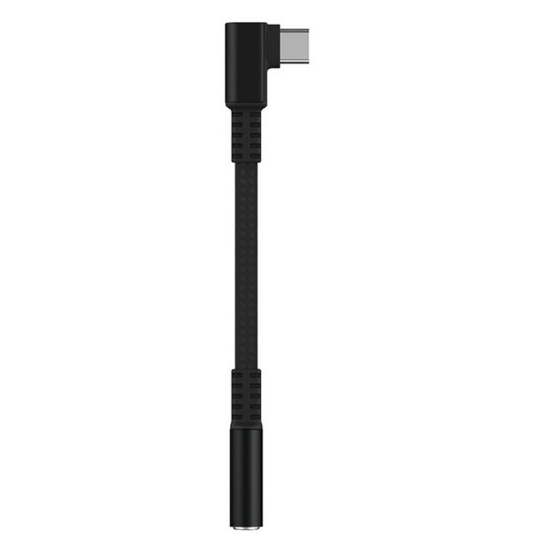 USB C to 3.5mm Headphone Jack Adapter, Right Angle USB C Braided 3.5mm Aux  Audio Converter 
