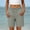 Gray women loose beach shorts a1, variant on Cagogo Womens Loose Elastic Waist Beach Shorts Casual Flowy Summer Vacation Solid Regular Fit Relaxed Drawstring Shorts for Travel Swim Lounge, Army Green M