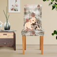 thumbnail image 4 of Yayeee 4 Pack Dining Chair Covers Stretch Parson Chairs Slipcovers Seat Protector, Red Mountain Pattern, 4 of 6
