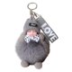 thumbnail image 3 of Llavero de peluche Juguete de peluche Accesorios creativos Decoración Moda Adorable Lindo Gris, 3 of 9