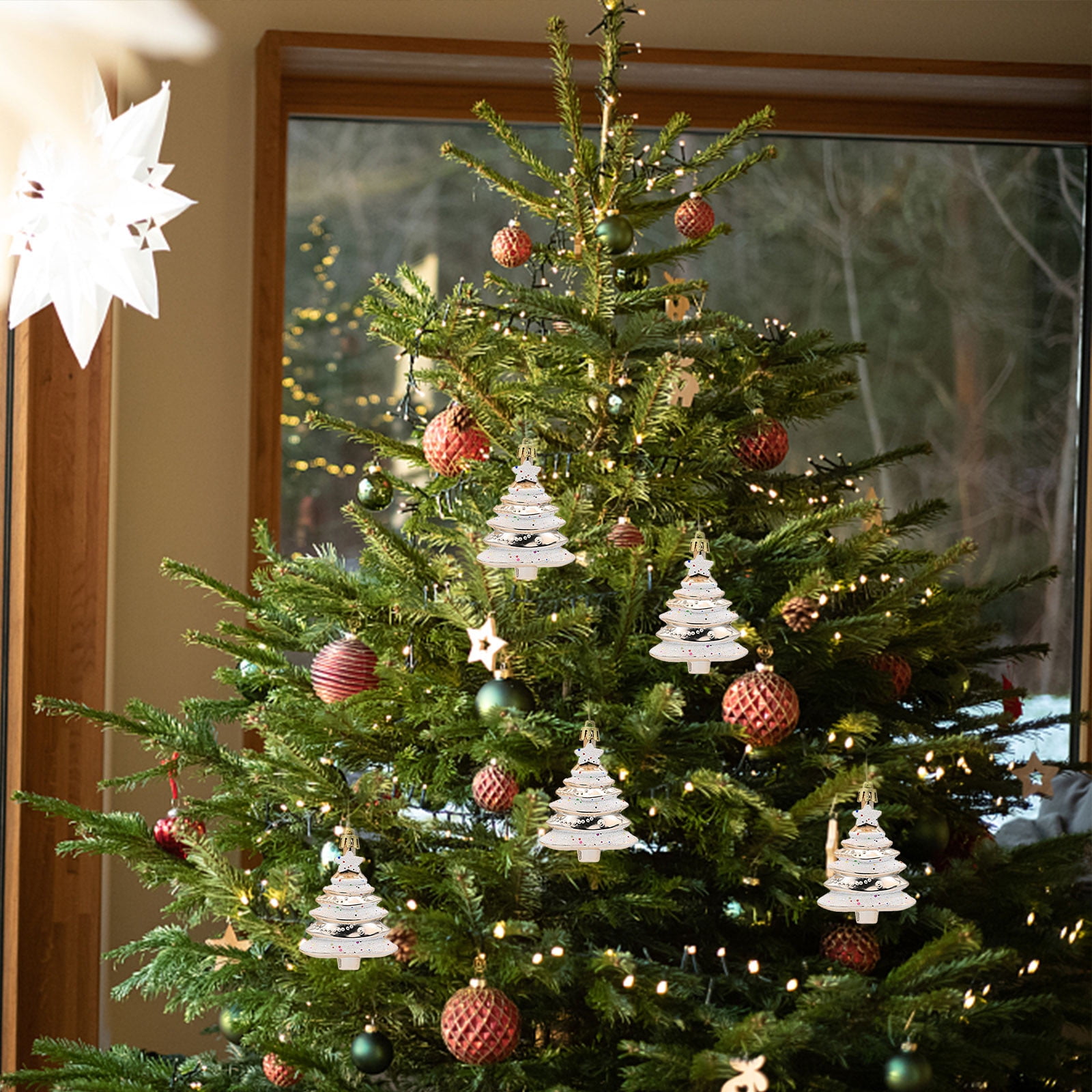 SDER DIY DéCor De NoëL,Personnalisé Famille NoëL Arbre