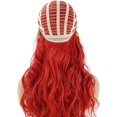 thumbnail image 4 of Peluca de sirena de pelo largo y rizado rojo para niños, peluca de Cosplay, peluca sintética Natural resistente al calor para mujeres, adecuada para fiesta de Halloween, 4 of 5