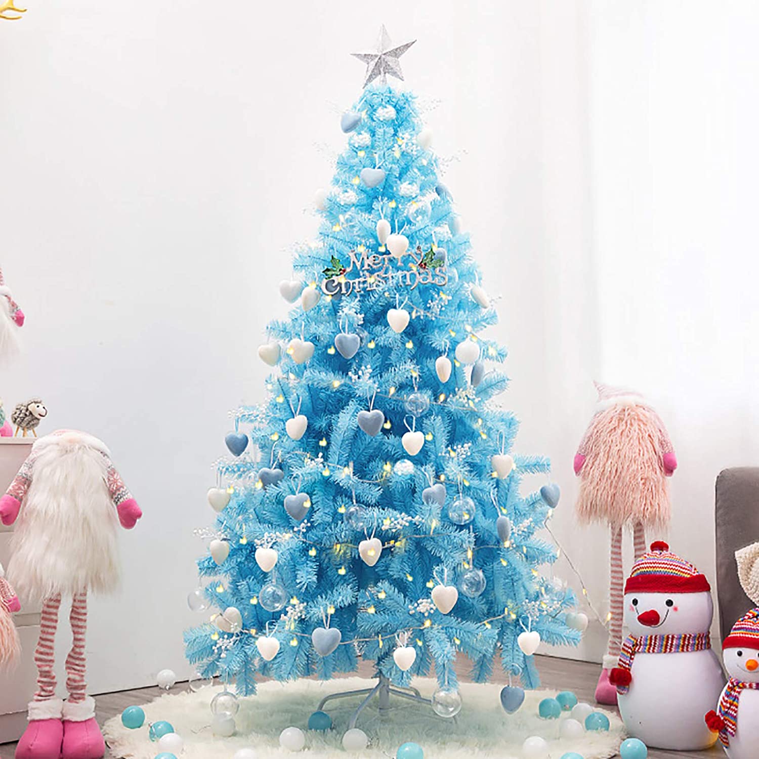 Blue Christmas Tree Christmas Decorations,Hinged Artificial Christmas Tree,Christmas Pine Tree 