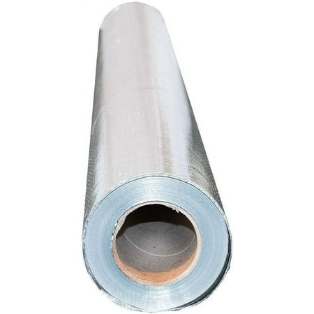 US Energy Products 250sqft (4ft Wide) of NASA TECH Commercial Grade Perforated Platinum No Tear Green Energy Radiant Barrier Reflective Insulation Solar Attic Foil Roof Attic House Wrap SCIF RIFD