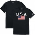thumbnail image 2 of Rapid Dominance  USA & Flag Relaxed Graphic Tee Shirt, White - Small, 2 of 3