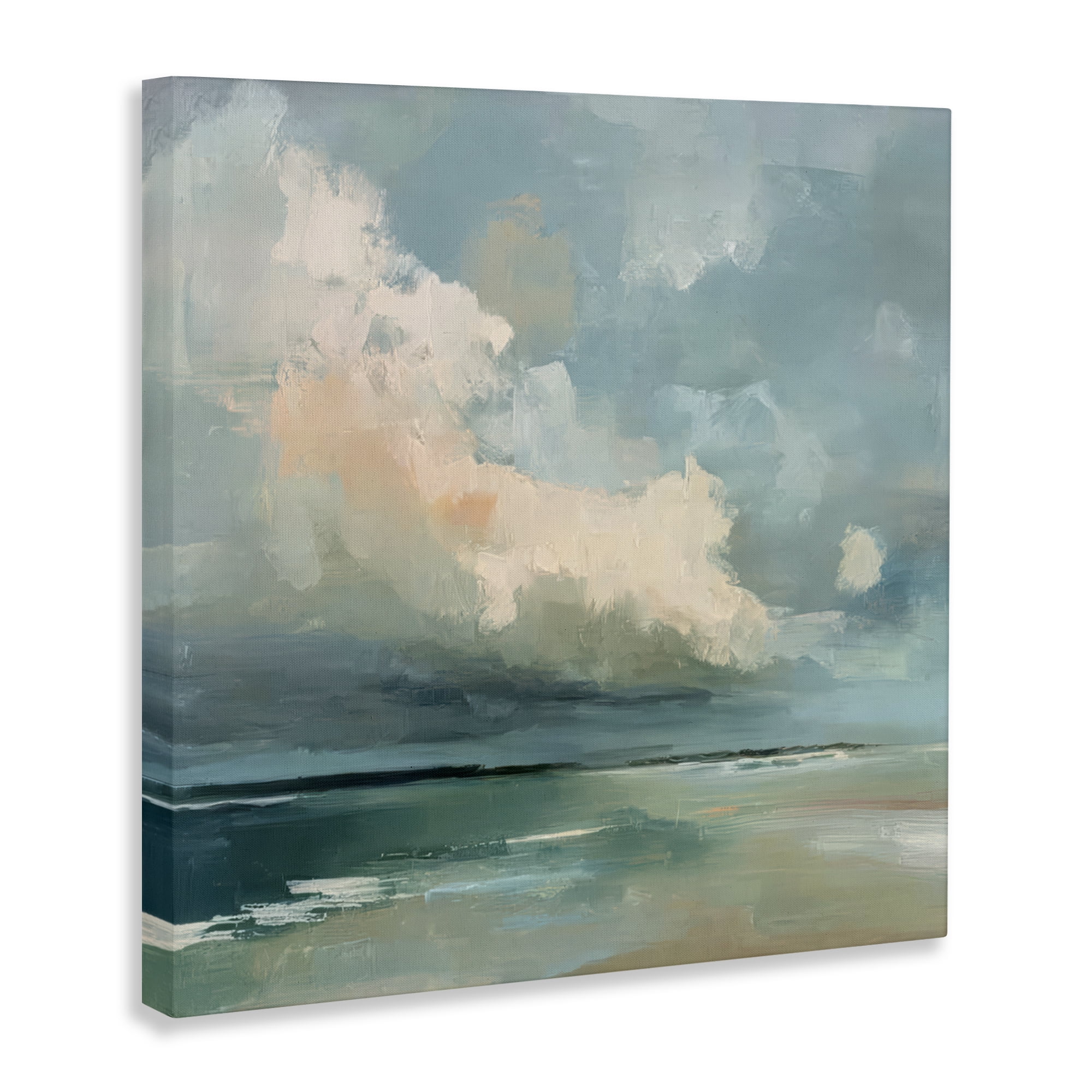 Stupell Industries Stormy Beach with Overhead Clouds Canvas Wall Art, design by Kim Curinga
