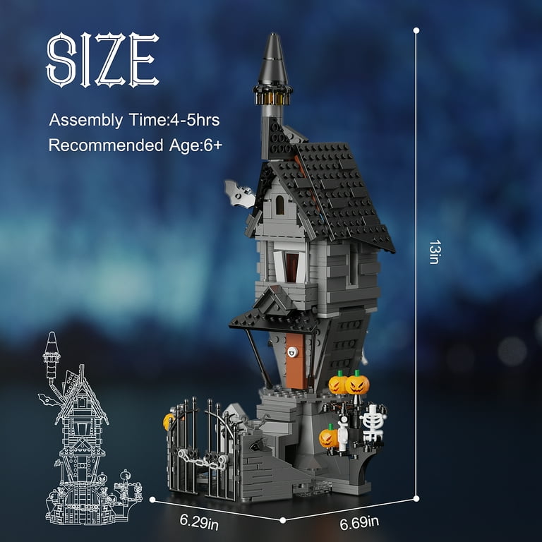 Nightmare Christmas Halloween Building Set, Haunted House Building Blocks  Kit, With Glowing Lighting, Halloween Gift For Fans And Kids - Temu Germany