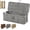 Grey, variant on Handwoven Rattan Cable Management Box, Charger Cable Cord Storage Organizer Box, Rattan Cable Management Box, Ventilated Storage Box for Home and Office (Beige, M: 18.1 * 5.9 * 6.2in)