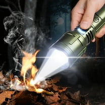 light fire in wild 100000 High Lumens ignition Flashlights,Usb Rechargeable Powerful Waterproof Super Very Bright Lighting,Aluminum alloy