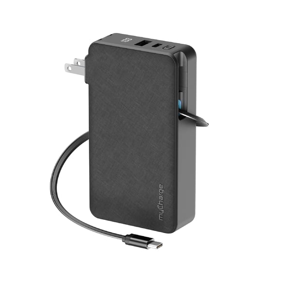 Cargador portátil MyCharge RetractaCharger Power Bank de 10000 mAh