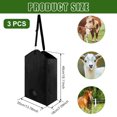 thumbnail image 2 of Austok 3 Pcs Hay Bag Enduring Hay Feeder for Goat Easy to Hang Hay Feeder Bag with Adjustable Strap Portable Hay Feeder Bag for Horses Donkeys Cows Alpacas Ostriches Other Animals, 2 of 9