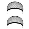 thumbnail image 1 of Peluca de pelo negro que teje la redecilla elástica de malla elástica Cap-2pcs, 1 of 2