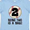 thumbnail image 4 of Inktastic 2nd Birthday Baseball 2 Year Old Boy Boys or Girls Toddler T-Shirt, 4 of 5