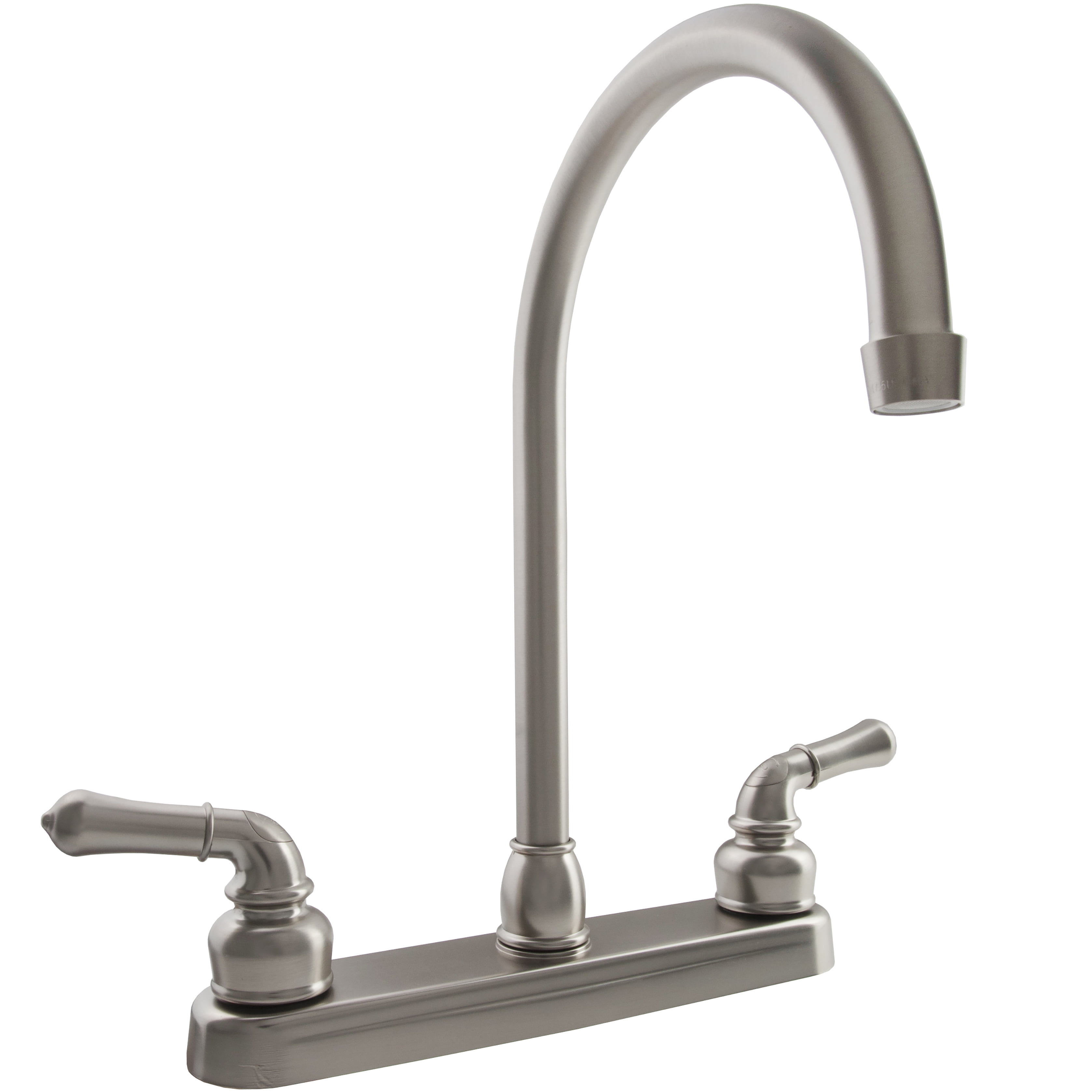 Dura Faucet J Spout Rv Kitchen Faucet Brushed Satin Nickel Walmartcom Walmartcom