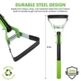 thumbnail image 3 of Garden Guru Action Stirrup Hoe Garden Tool with Ergonomic Handle – Rust Resistant Heavy Duty Steel Loop Hoe for Weeding, Planting, Sowing Seeds, Making Furrows & Soil Cultivation, 3 of 7
