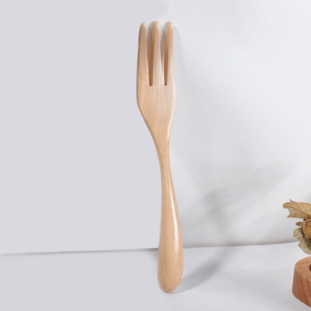 Red Fork DVCB kinking Wooden Bamboo Kitchen Cooking Utensil Perfect Tools Soup-Teaspoon Phoebe Tableware