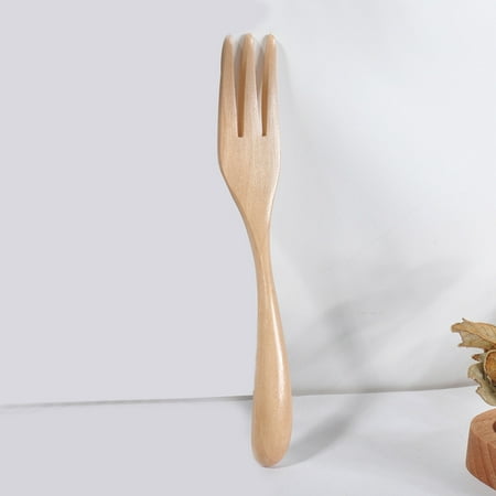 

NIUREDLTD Wooden Spoon Fork Bamboo Kitchen Cooking Utensil Tools Soup-Teaspoon Tableware